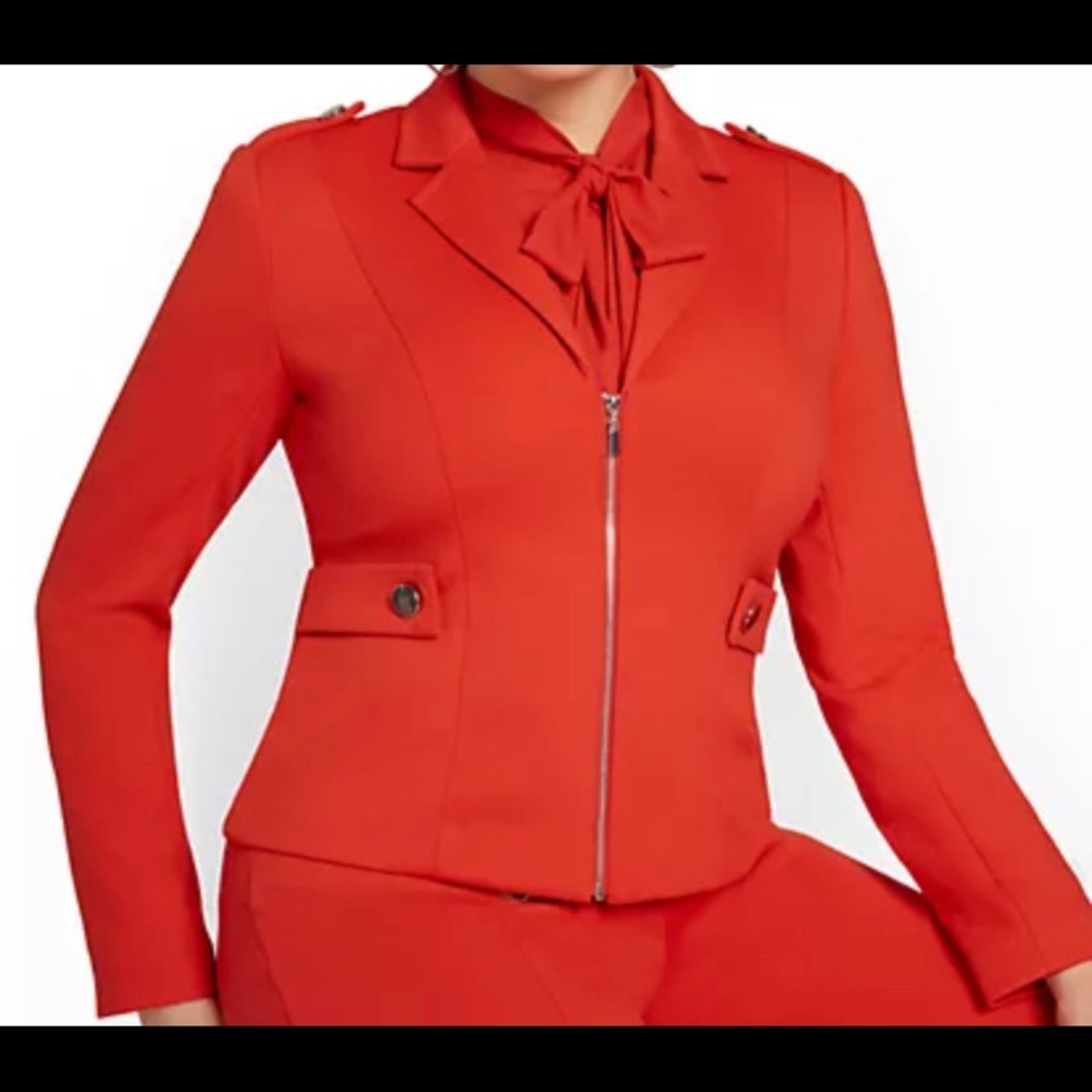 New York and Company Red Jacket - Picture 1 of 4